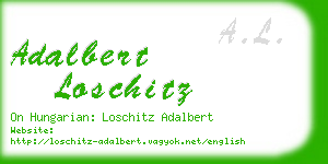 adalbert loschitz business card